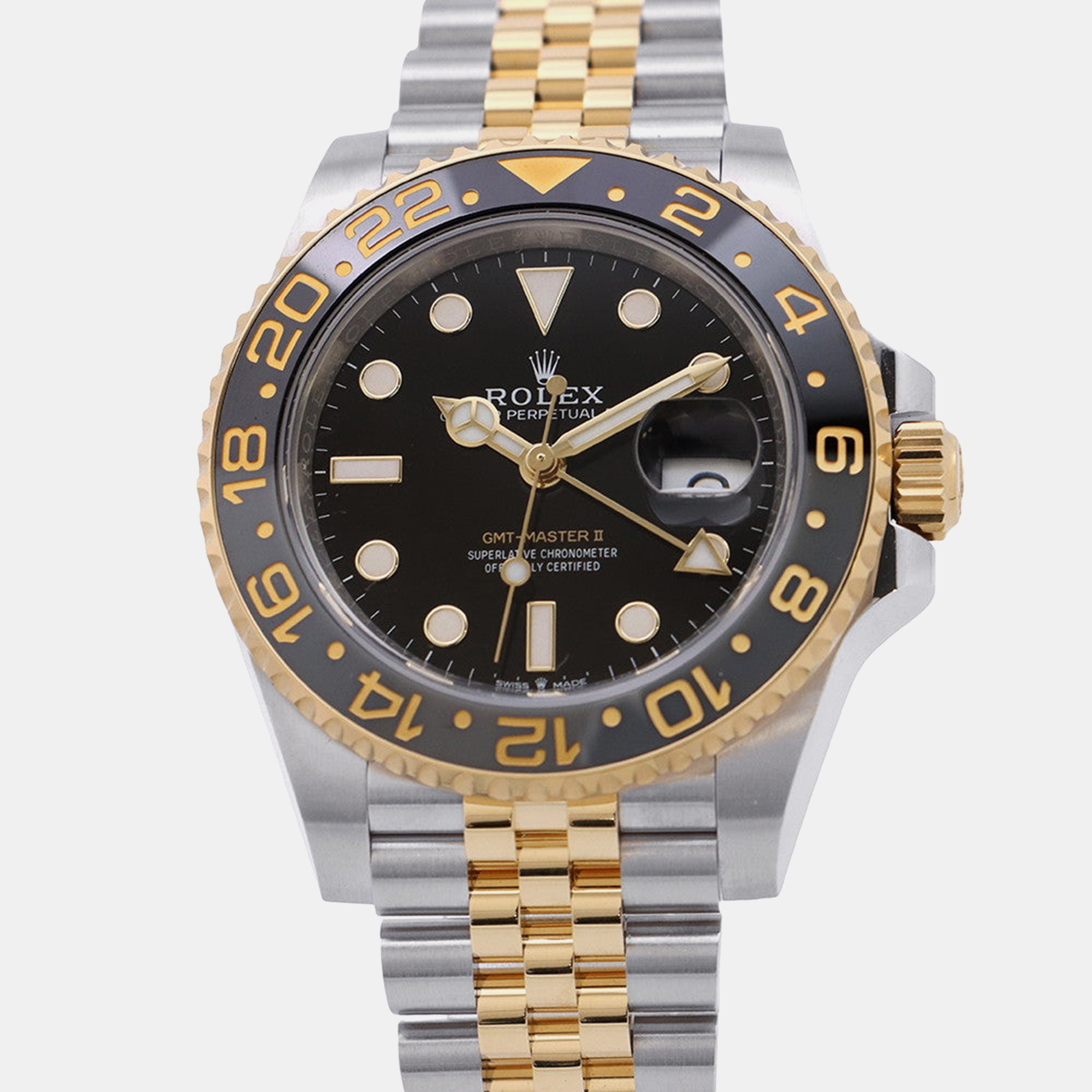 

Rolex GMT-Master II 126713GRNR Automatic Black 18k Yellow Gold Stainless Steel Men's Wristwatch 40 mm