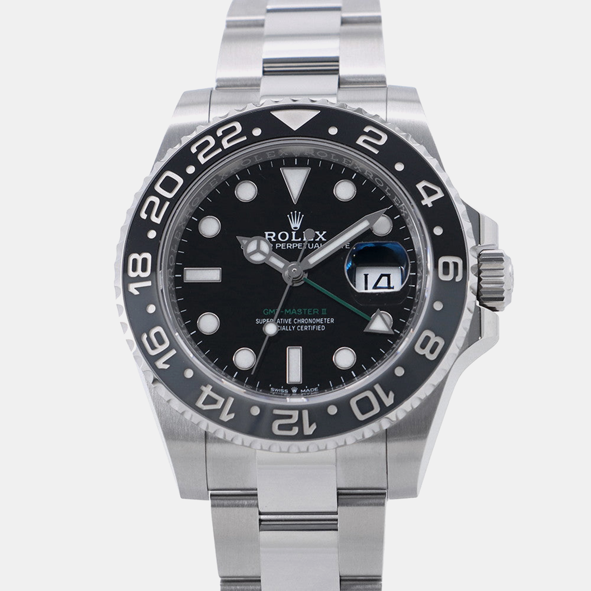 Rolex GMT-Master II 126710GRNR Automatic Black Stainless Steel Men’s Wristwatch 40 mm