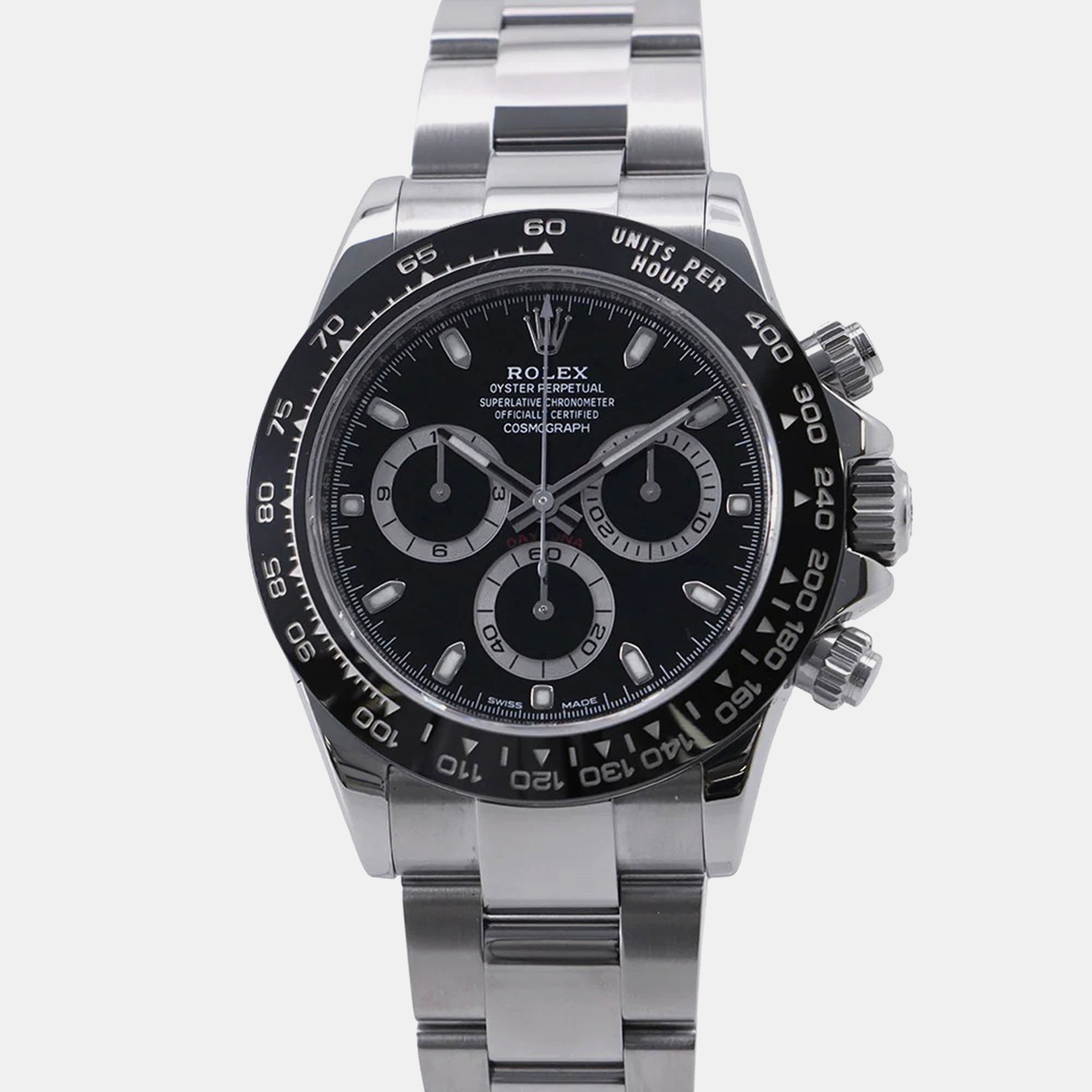 

Rolex Cosmograph Daytona 116500LN Automatic Black Stainless Steel Men's Wristwatch 40 mm