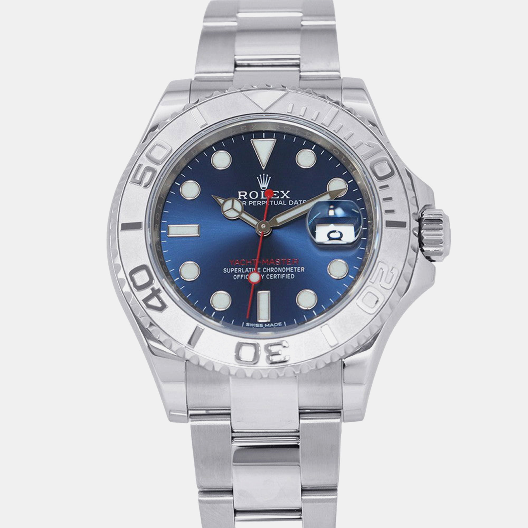 

Rolex Yacht-Master 116622 Automatic Blue Stainless Steel Men's Wristwatch 40 mm