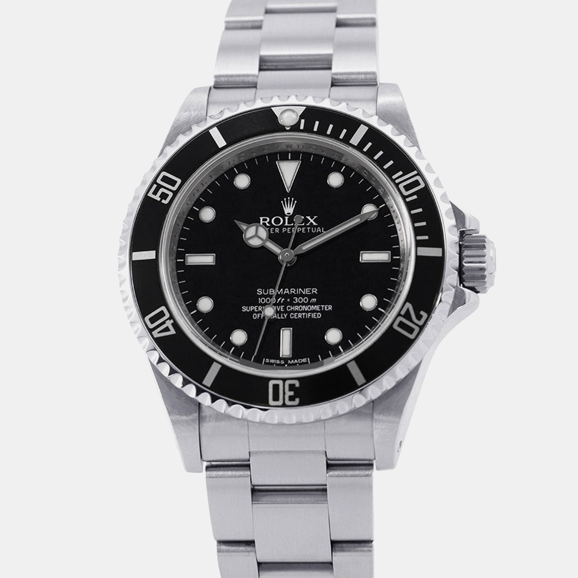Rolex Submariner 14060M Automatic Black Stainless Steel Men’s Wristwatch 40 mm