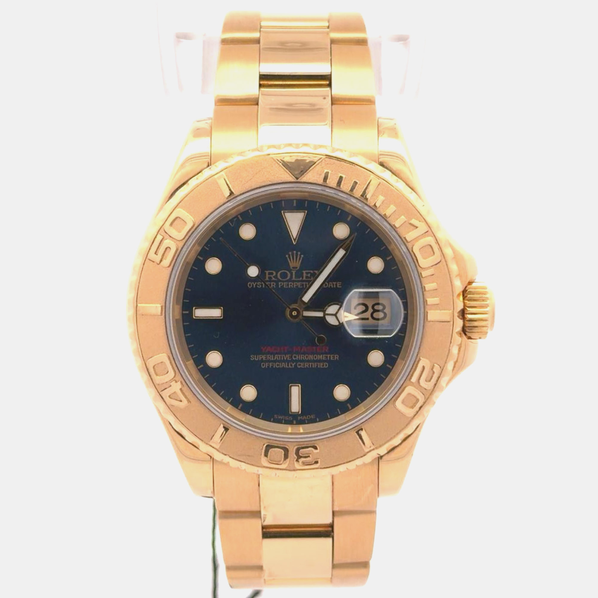 Rolex Yacht-Master 4016628 Automatic Blue 18k Yellow Gold Men’s Wristwatch 40mm