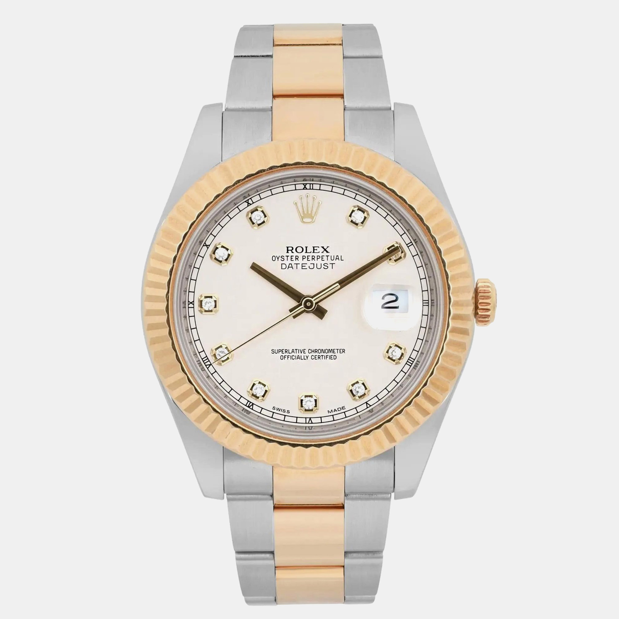 

Rolex Datejust II 116333 White Yellow Gold, Stainless Steel Automatic Men's Wristwatch