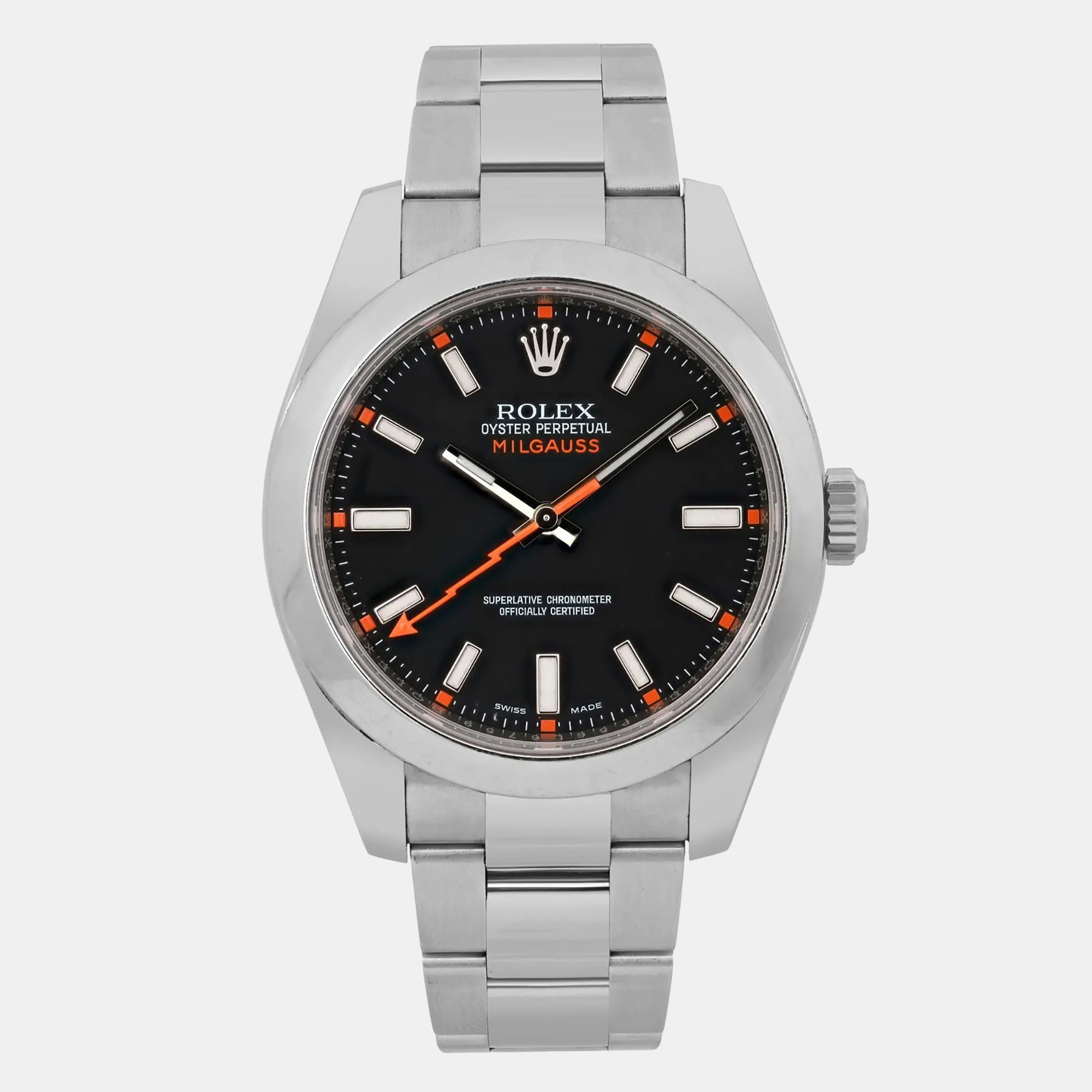 

Rolex Milgauss 116400 Automatic Black Stainless Steel Men's Wristwatch
