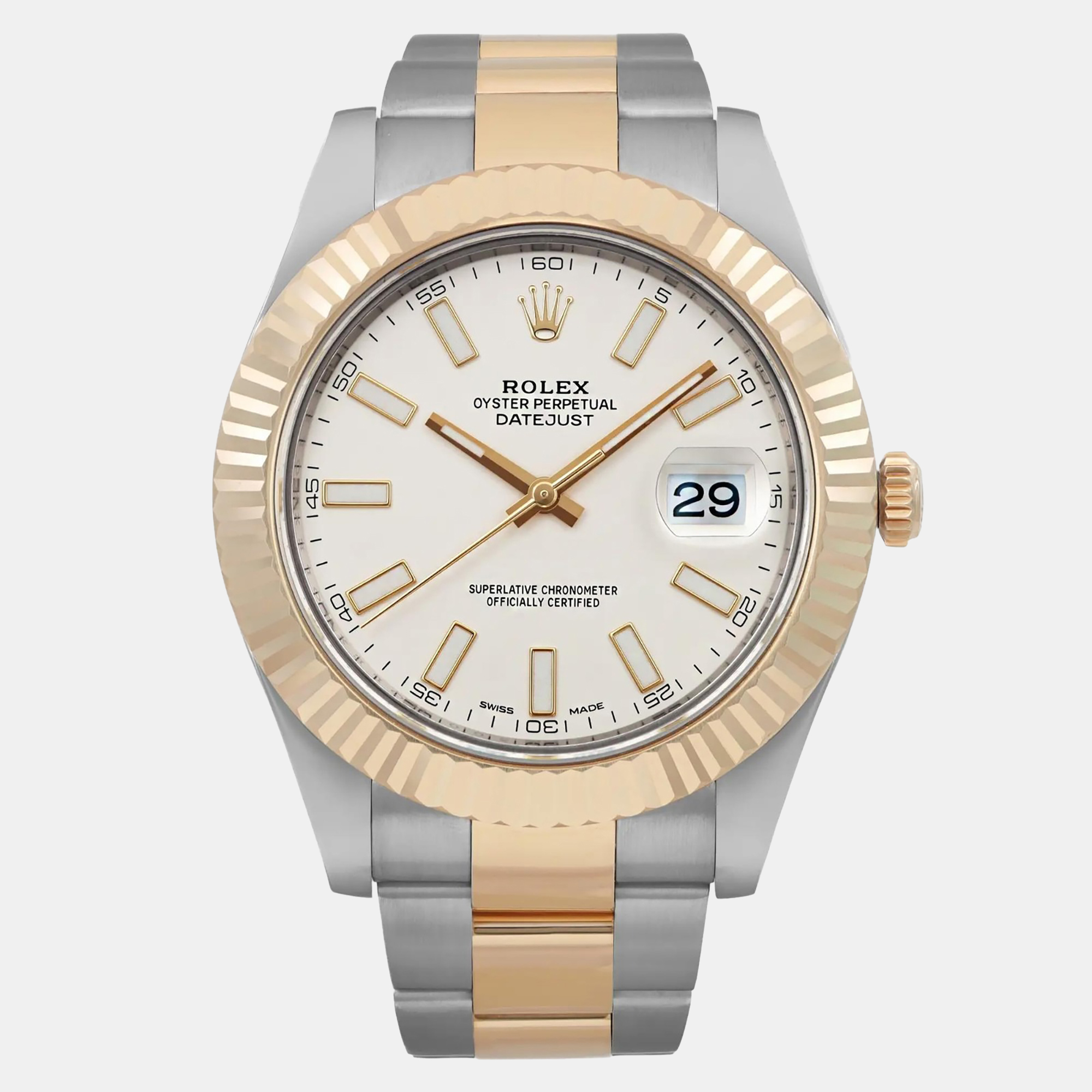 

Rolex Datejust II 116333 Automatic Cream Stainless Steel and Gold Men's Wristwatch