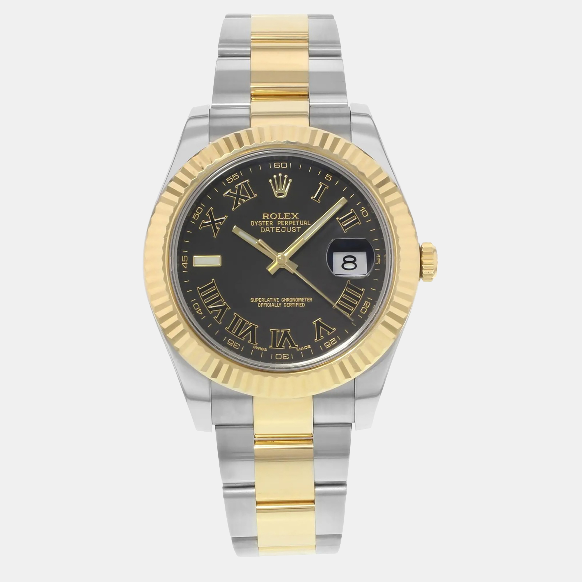 

Rolex Datejust II 116333 Automatic Black Stainless Steel and Gold Men's Wristwatch