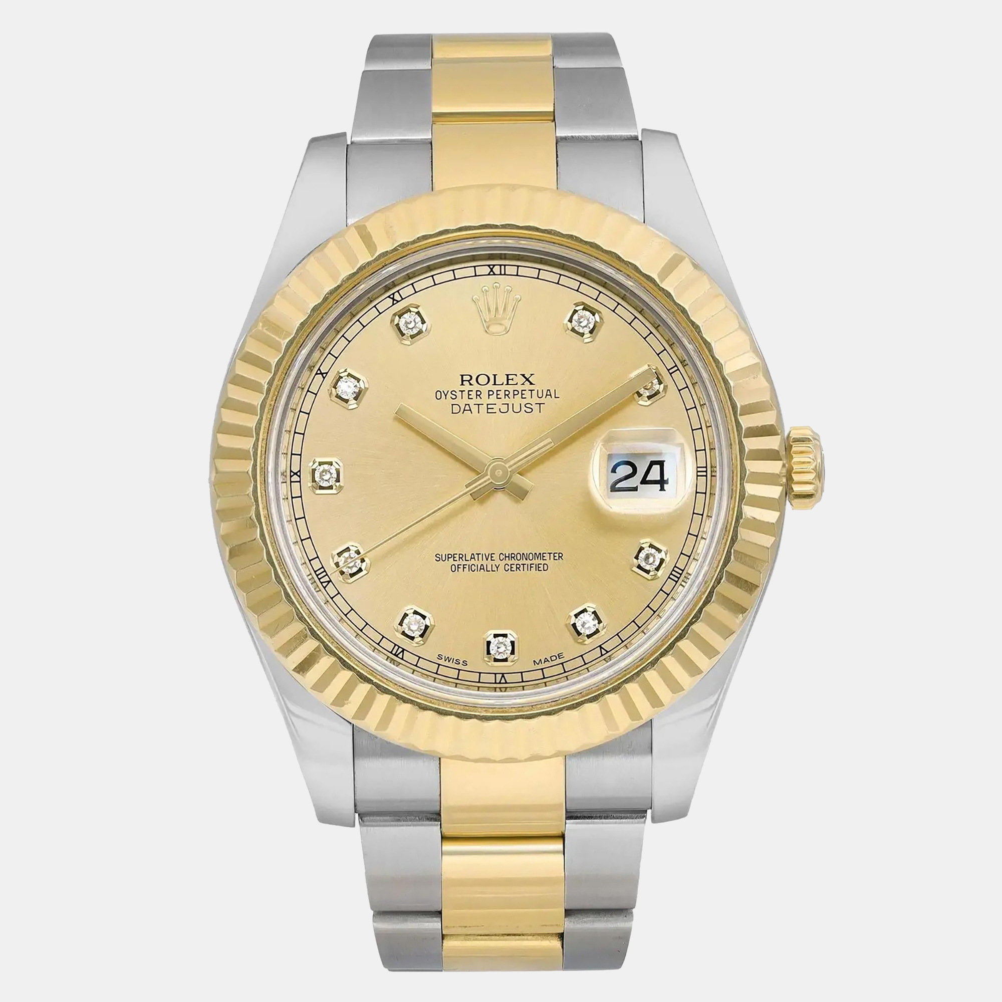 

Rolex Datejust II 116333 Automatic Gold Diamonds Stainless Steel and Gold Men's Wristwatch