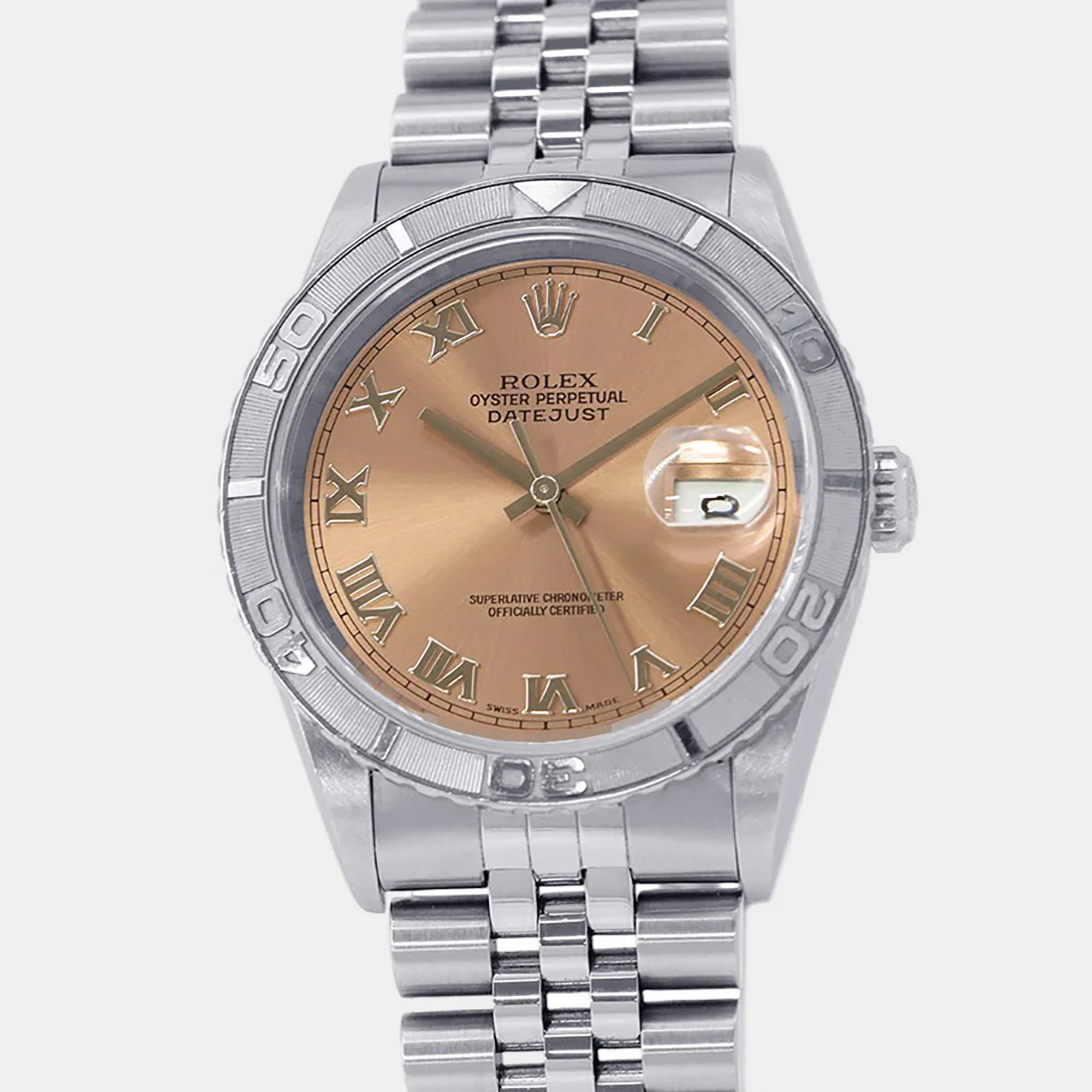 

Rolex Pink Datejust 16264 Stainless Steel Automatic Men's Wristwatch