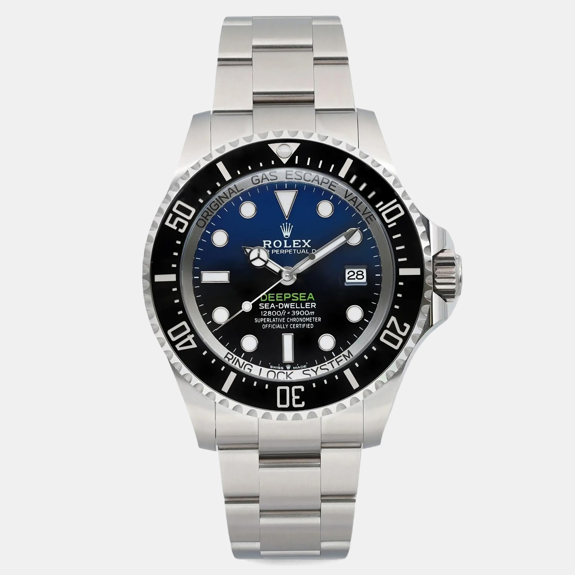 Rolex Sea-Dweller Deepsea 126660 Blue Stainless Steel Automatic Men Wristwatch 44mm