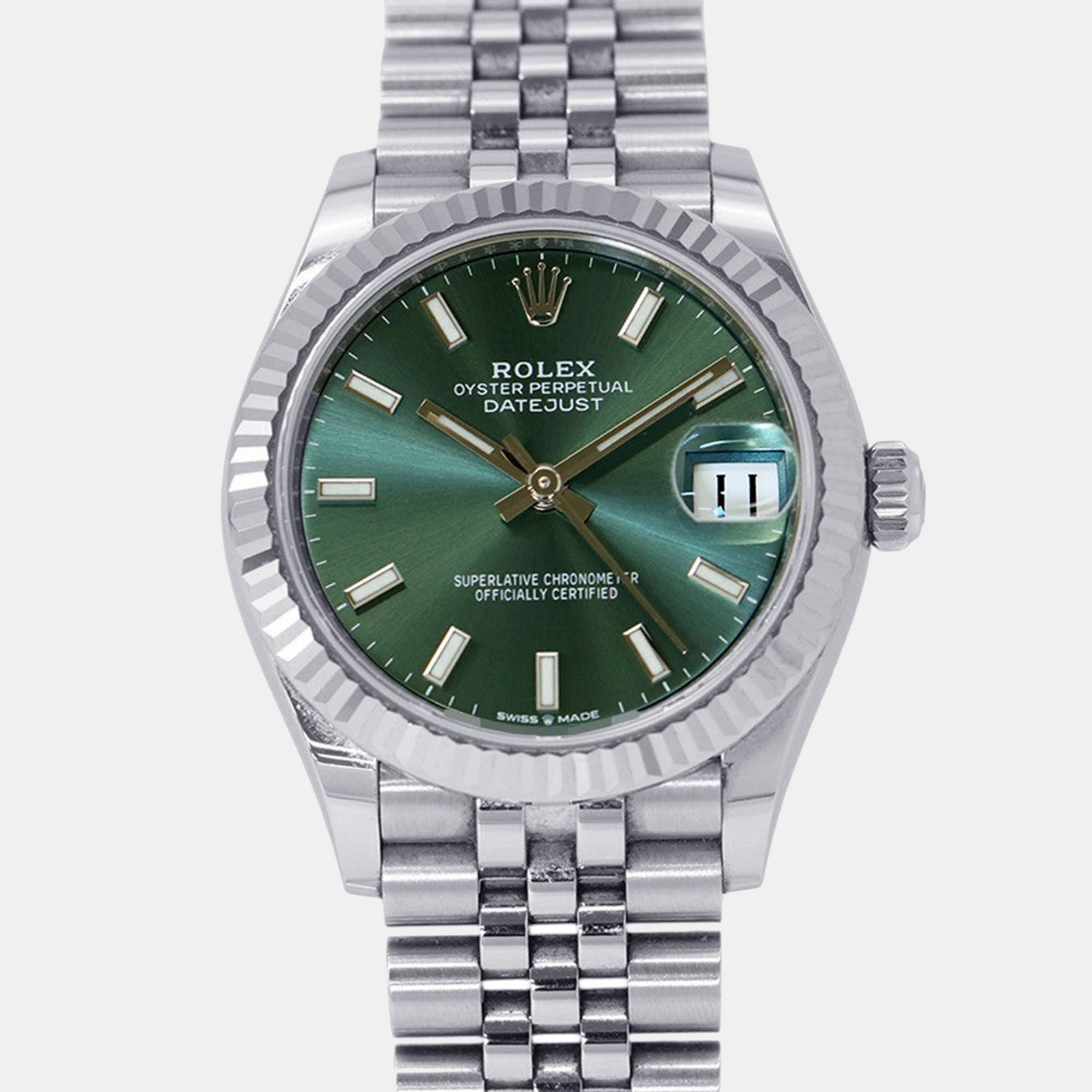 

Rolex Datejust 278274 Green Stainless Steel Automatic Men Wristwatch