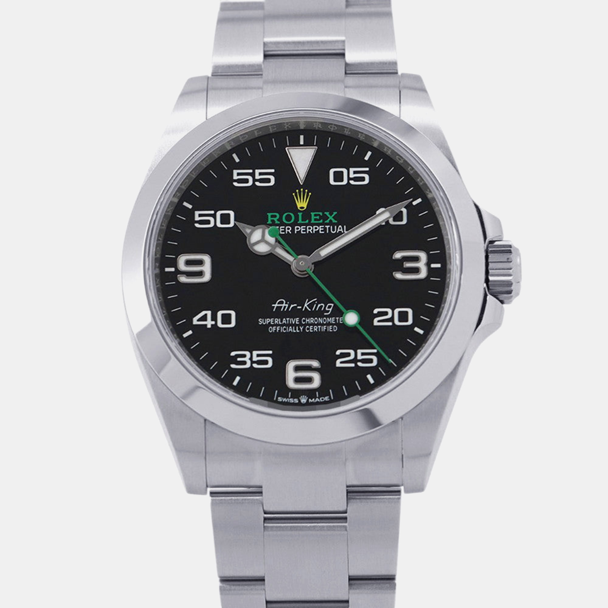 

Rolex Air-King 126900 Automatic Black Dial Stainless Steel Men's Wristwatch