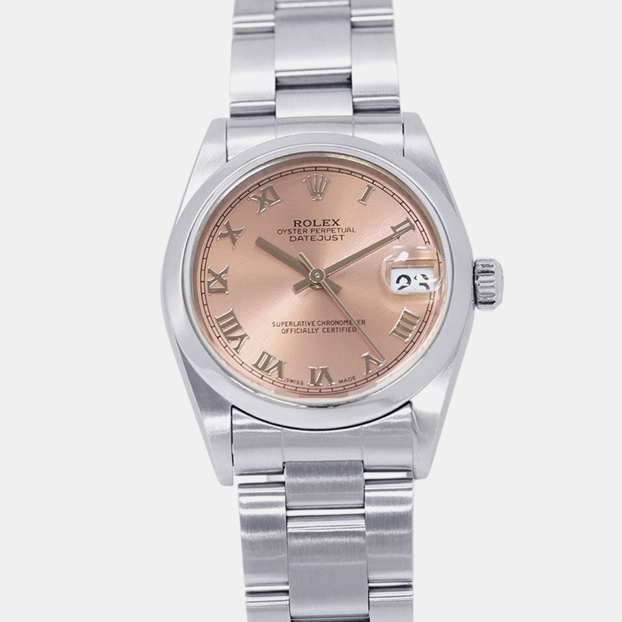 Rolex Datejust 78240 Automatic Pink Dial Stainless Steel Women’s Wristwatch 31mm