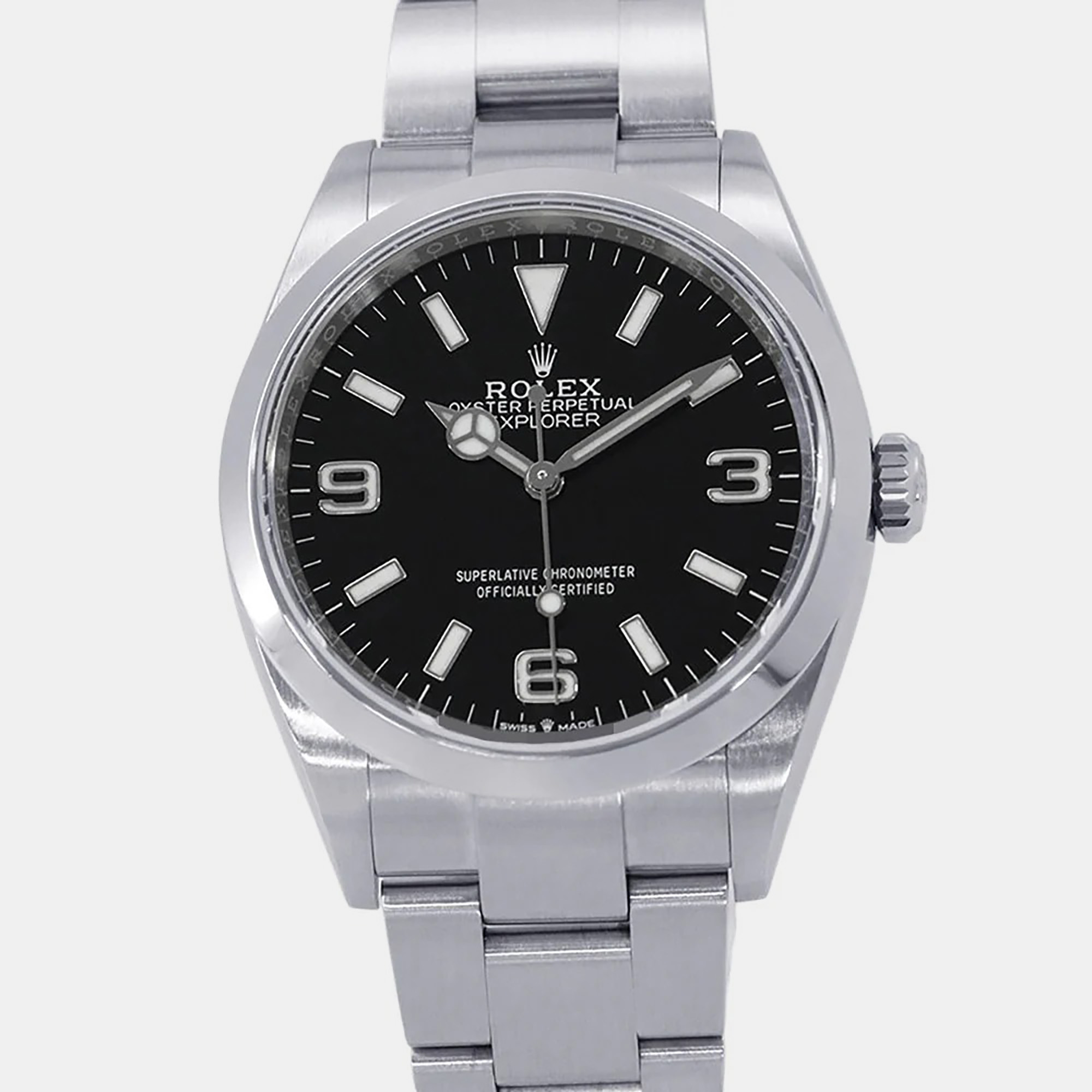 

Rolex Explorer 124270 Black Stainless Steel Automatic Men Wristwatch