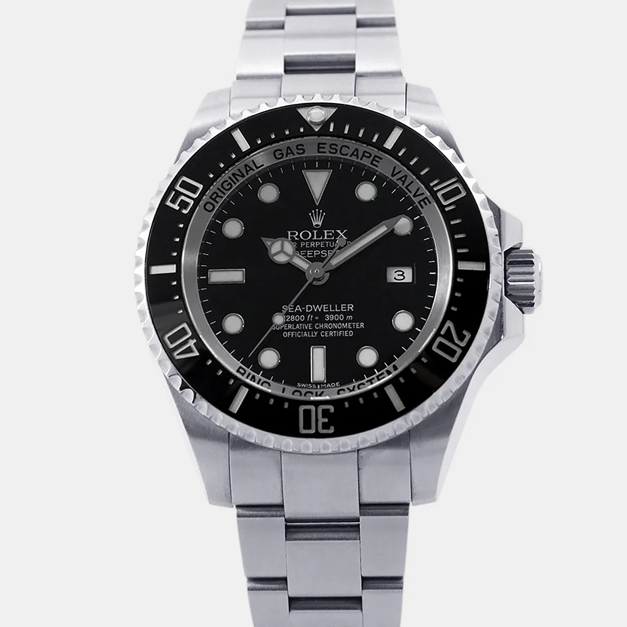 Rolex Sea-Dweller 116660 Black Stainless Steel Automatic Men Wristwatch 44mm