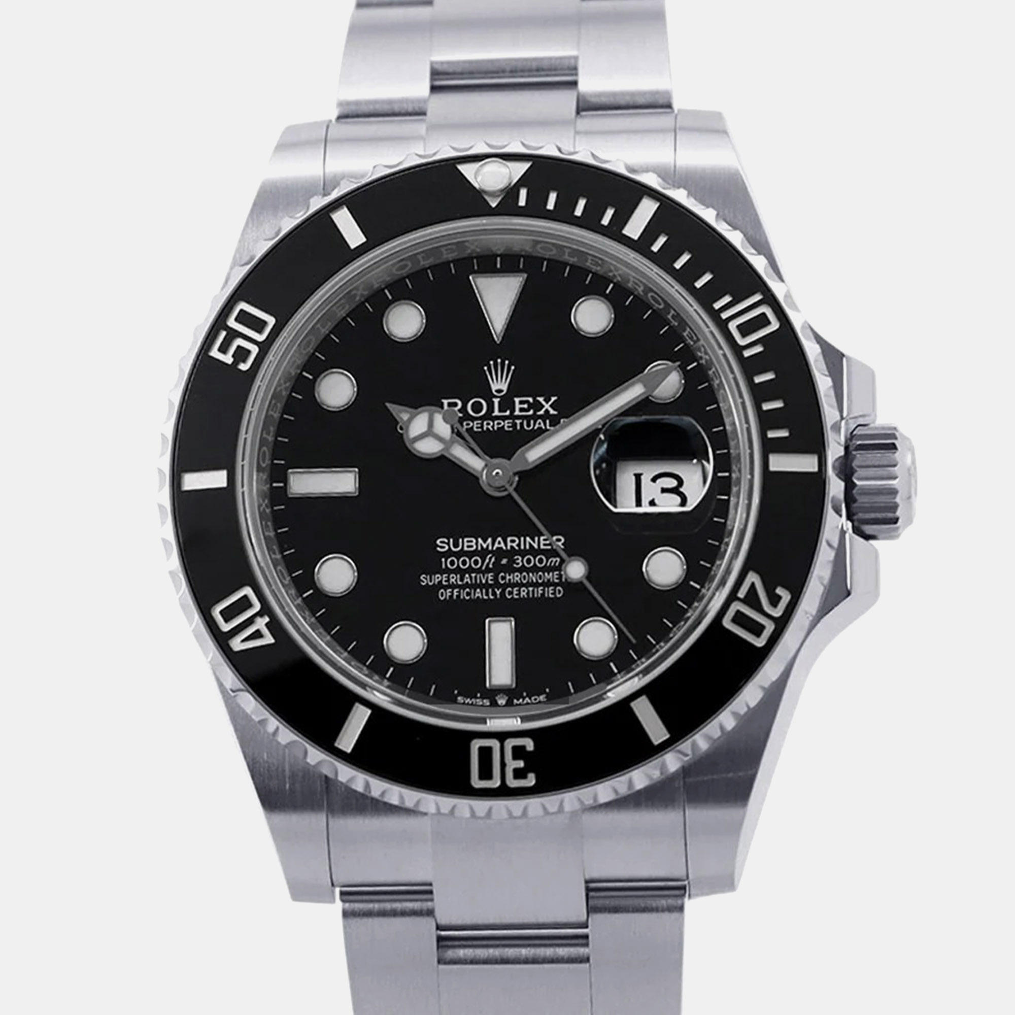Rolex Submariner 126610LN Black Stainless Steel Automatic Men Wristwatch 41mm