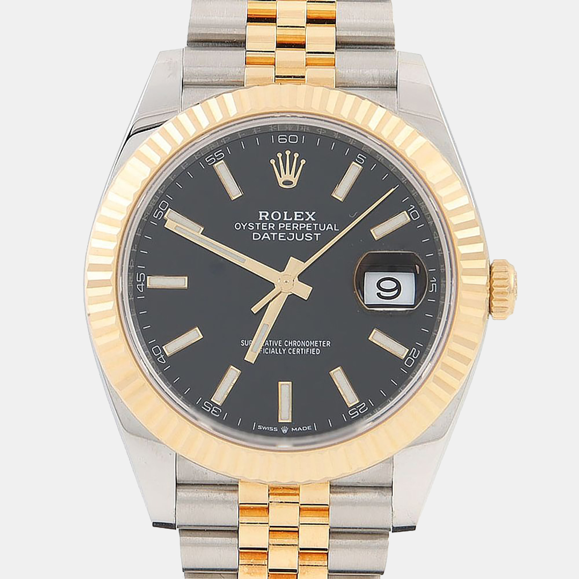 

Rolex Datejust 126333 Black 18K Yellow Gold Stainless Steel Automatic Men Wristwatch