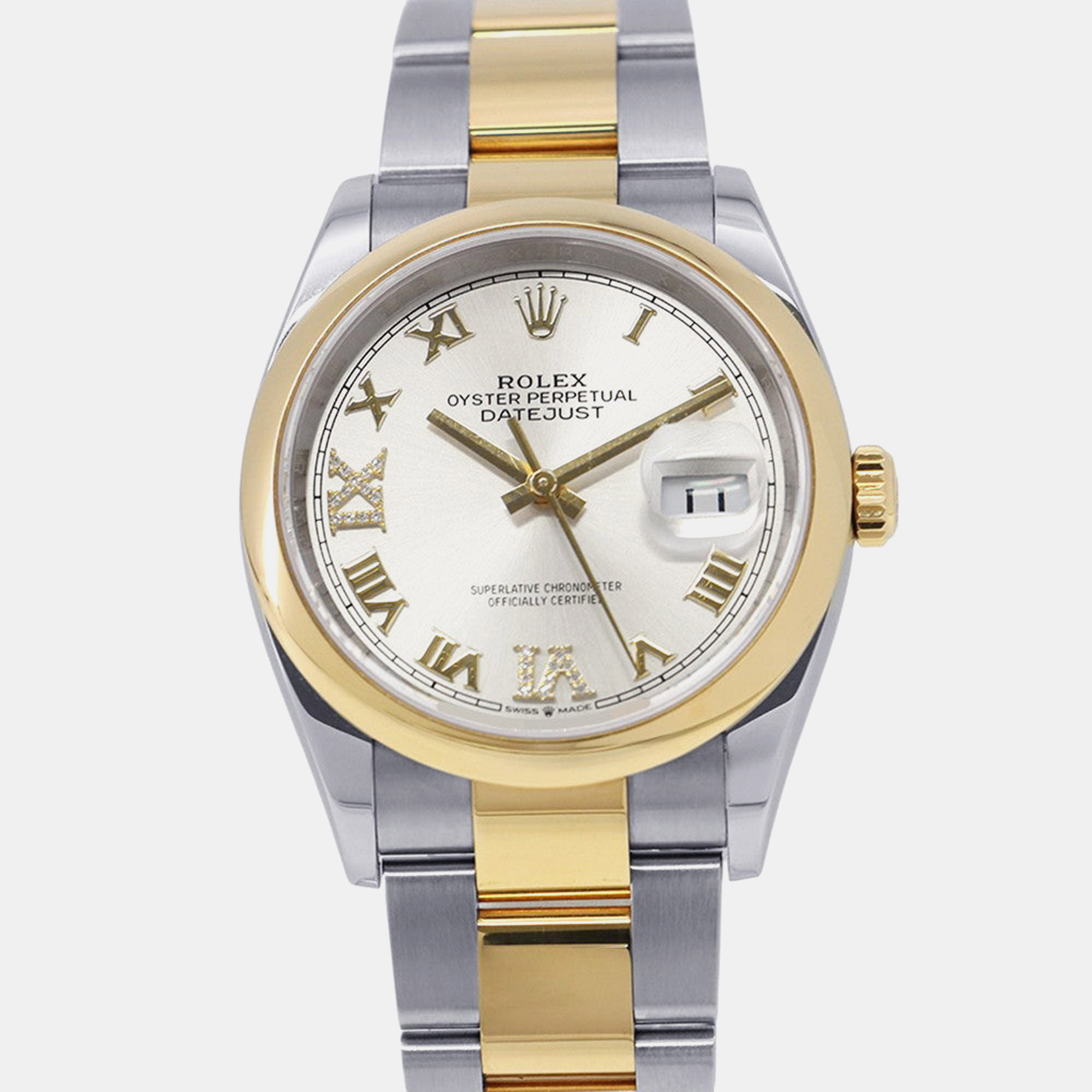 

Rolex Datejust 126203 White Yellow Gold, Stainless Steel, Diamond Men Wristwatch