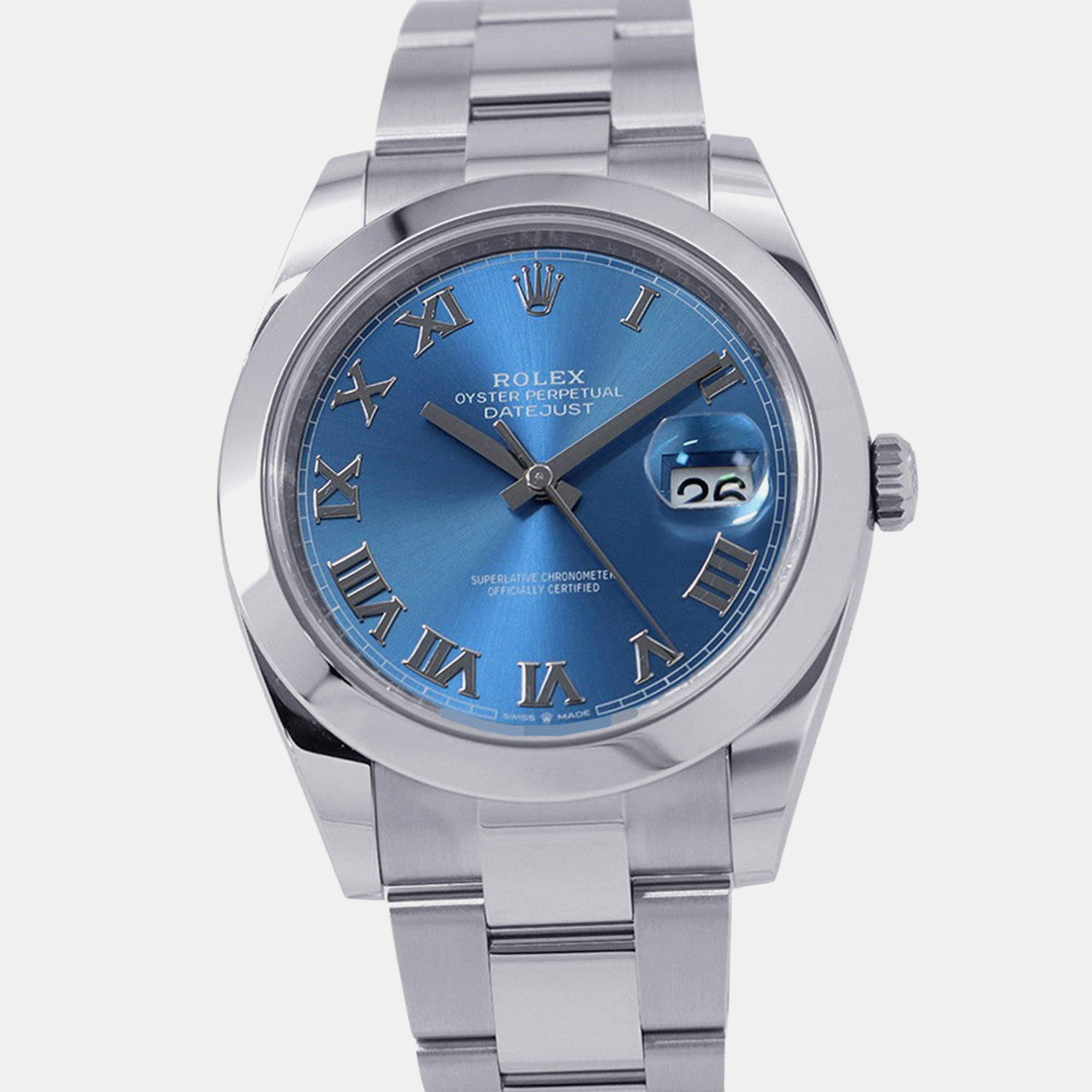 

Rolex Datejust 126300 Blue Stainless Steel Automatic Men Wristwatch