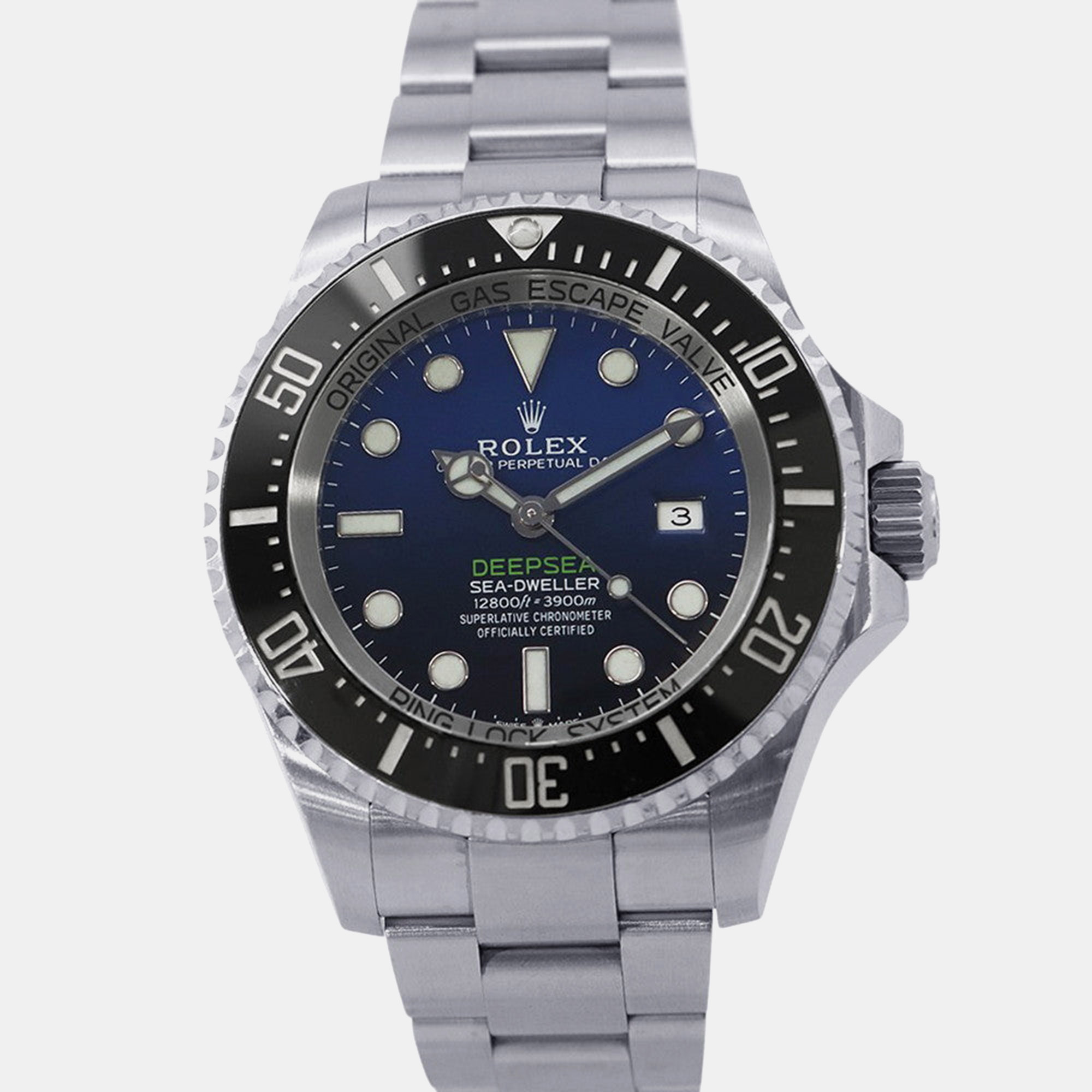 Rolex Sea-Dweller 126660 Blue Stainless Steel Automatic Men Wristwatch 44mm