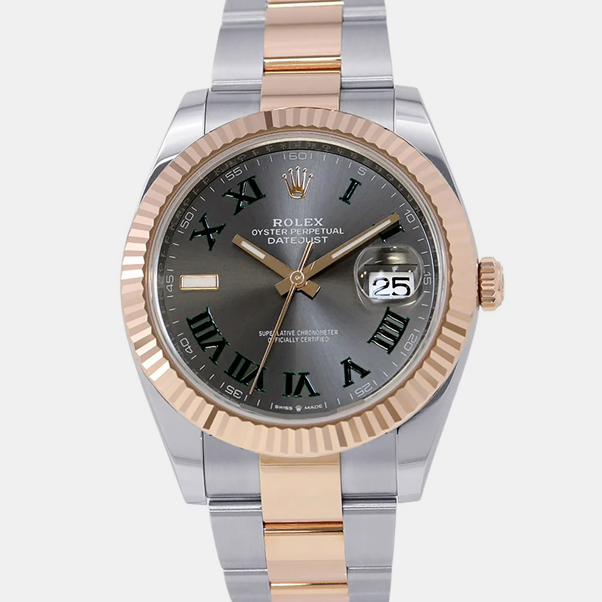

Rolex Datejust 126331 Grey Rose Gold, Stainless Steel Automatic Men Wristwatch