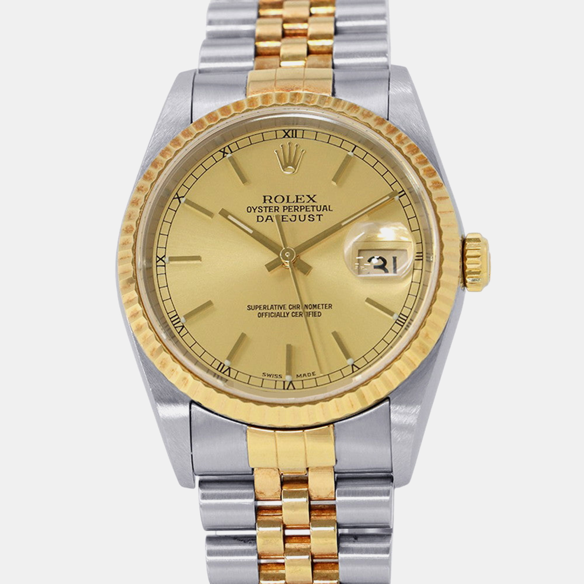 

Rolex Datejust 16233 Gold Yellow Gold, Stainless Steel Automatic Men's Watches