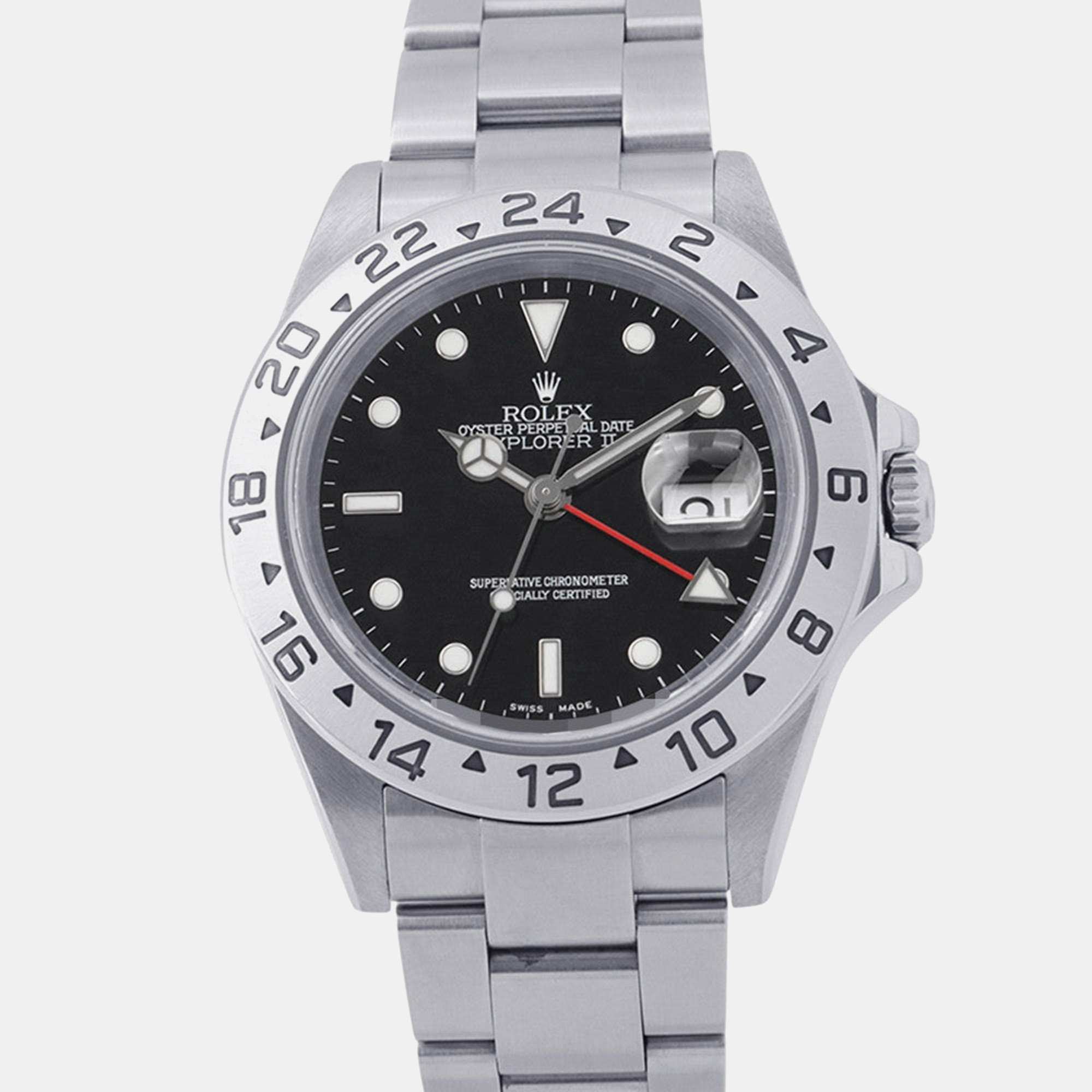 Rolex Explorer II 16570 Black Stainless Steel Automatic Men’s Wristwatch 40mm