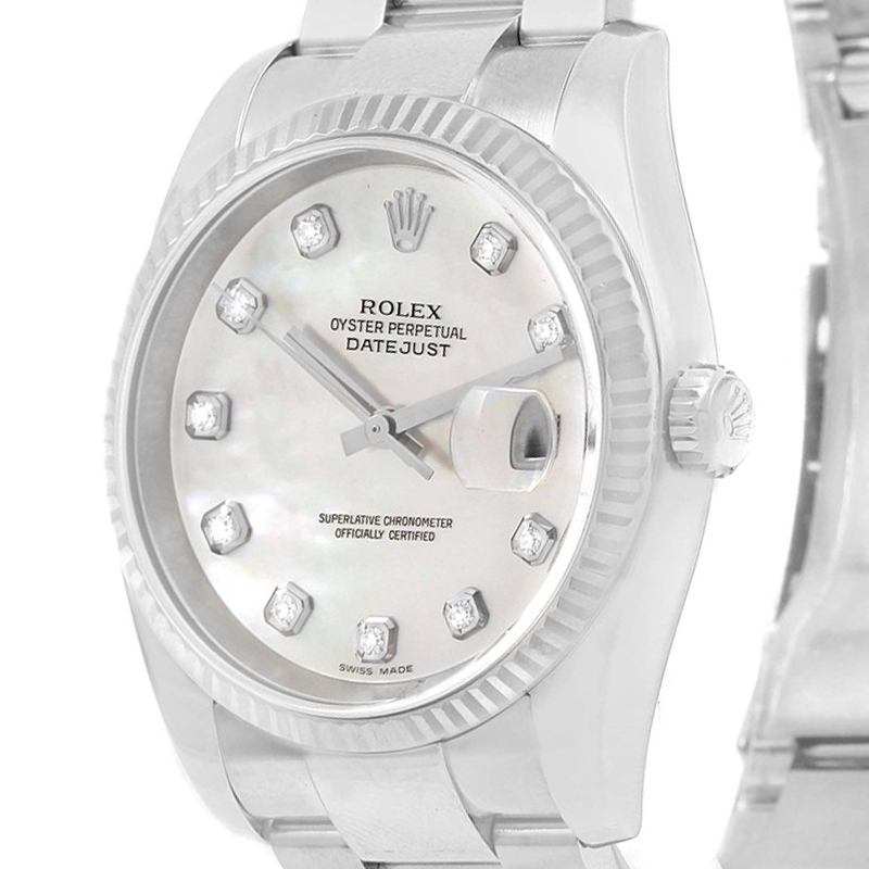 

Rolex MOP, White