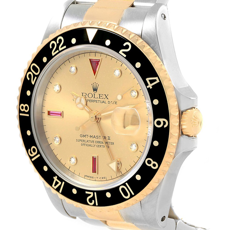 

Rolex Champagne Serti, Gold