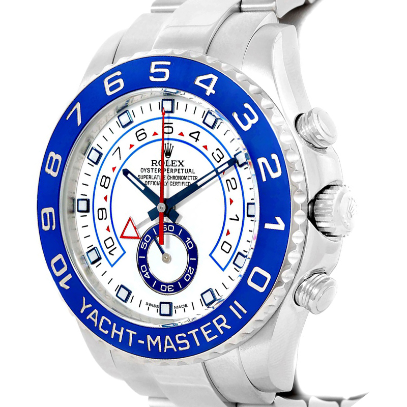 

Rolex White Stainless Steel Yacht-Master II Men's Wristwatch