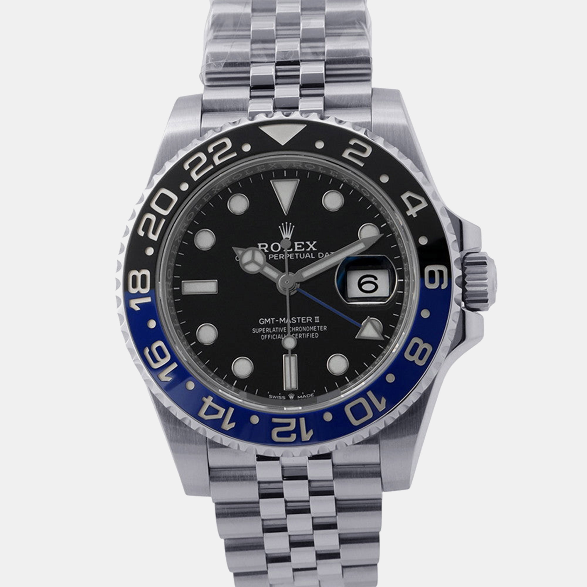 Rolex GMT Master II 126710BLNR Black Dial Stainless Steel Automatic Mens Wristwatch 40mm