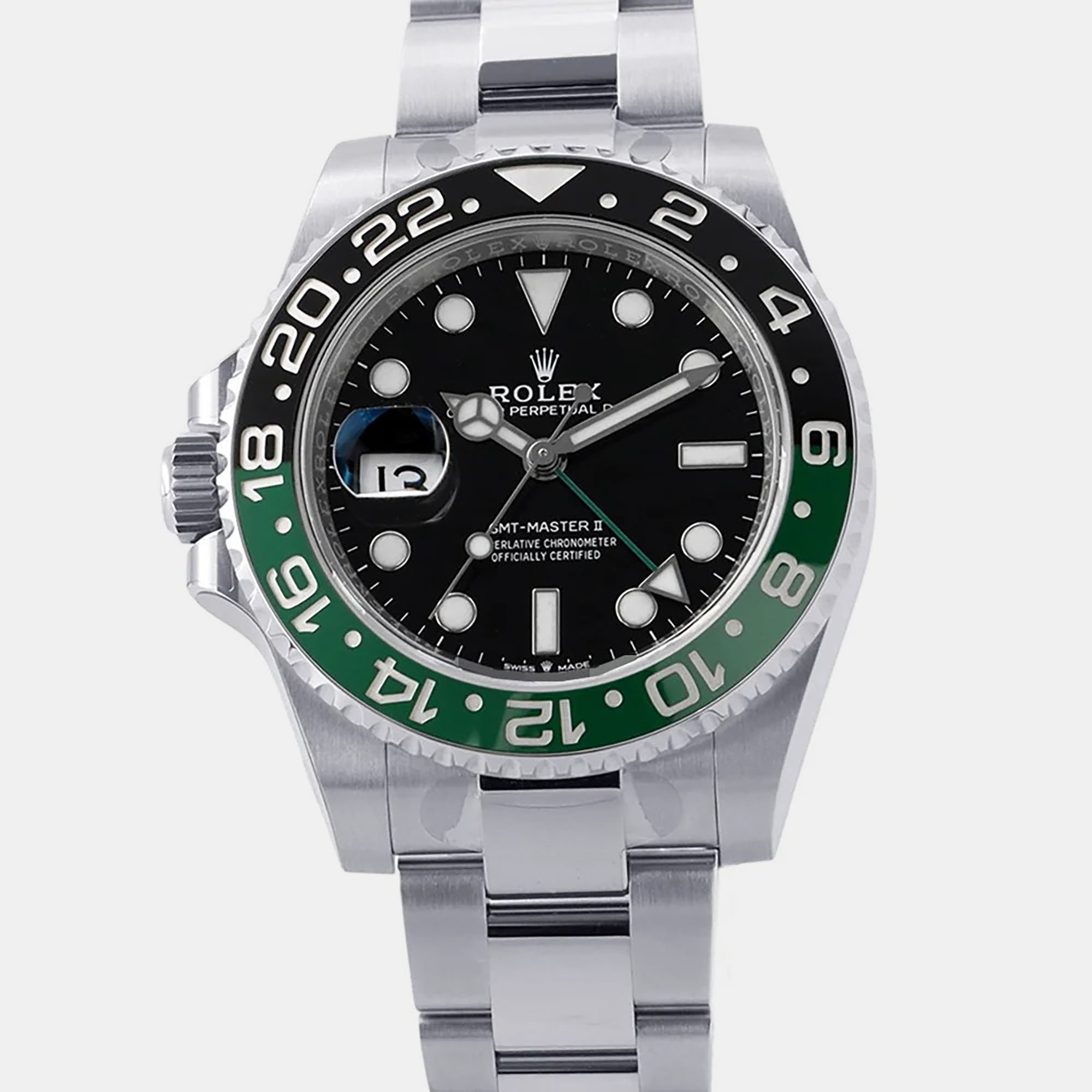 Rolex GMTMaster II 126720VTNR Black Dial Stainless Steel Automatic Mens Wristwatch 40mm