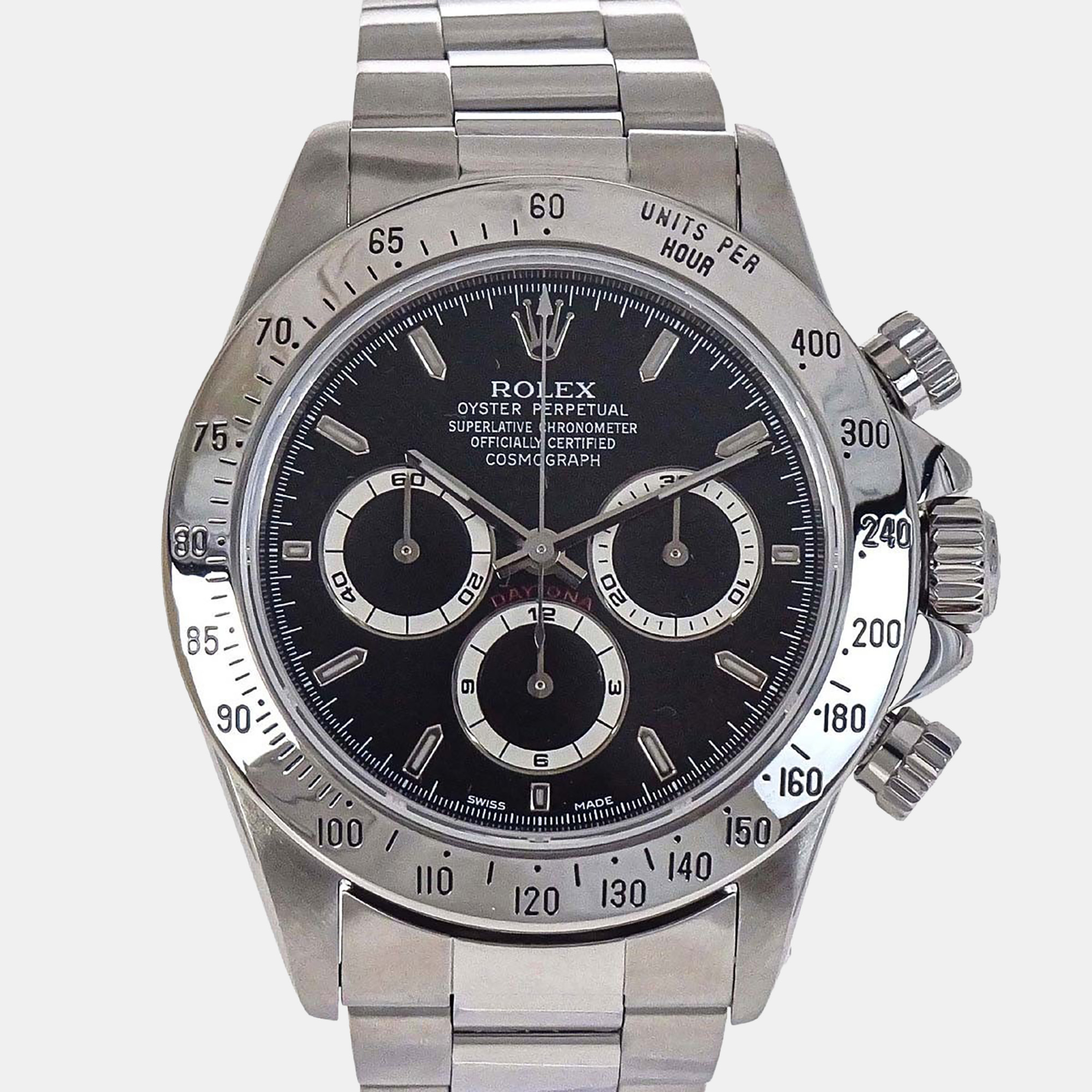 Rolex Cosmograph Daytona 16520 Black Stainless Steel Automatic Mens Watches 40mm