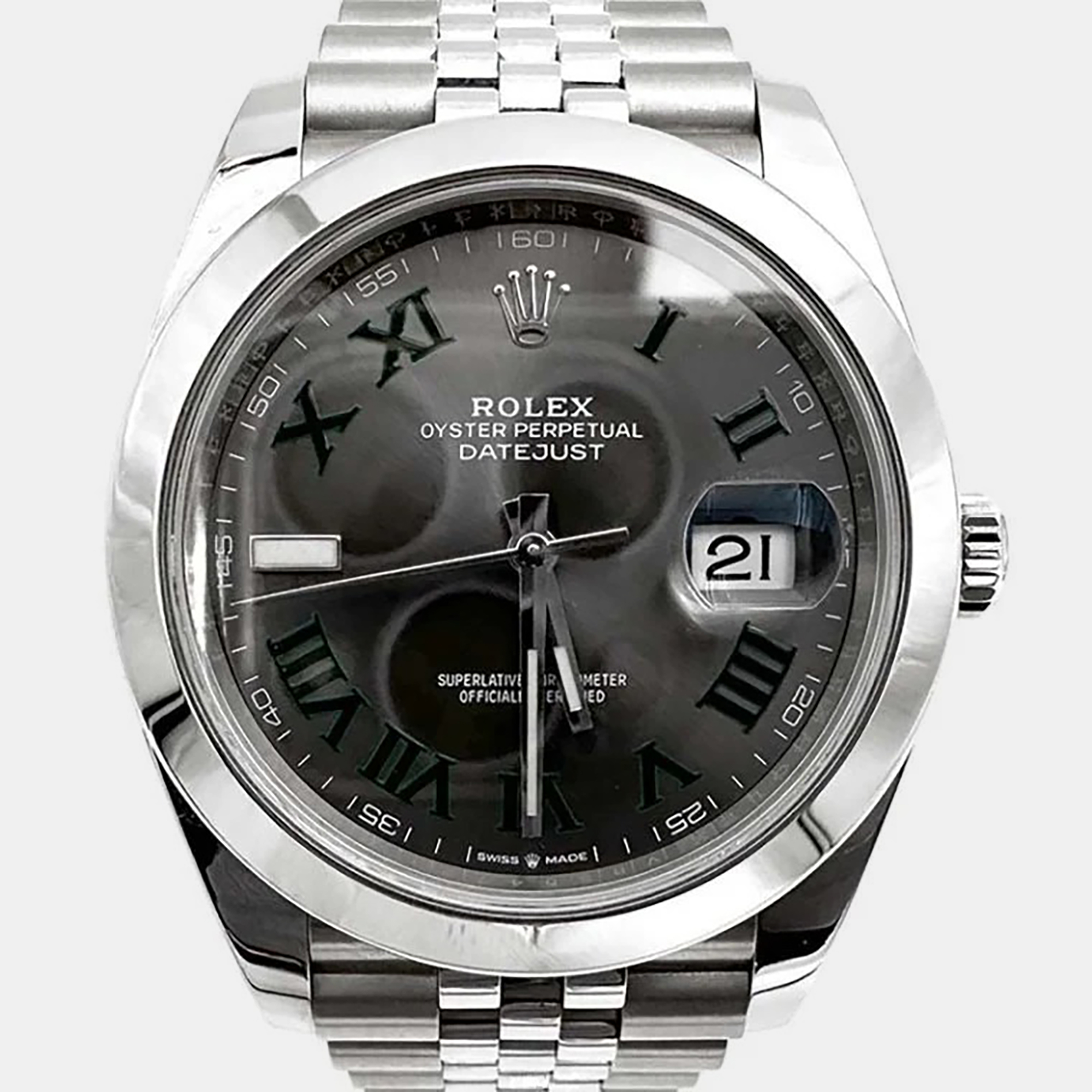 Rolex Datejust 126300 Grey Stainless Steel Automatic Mens Wristwatch 41mm