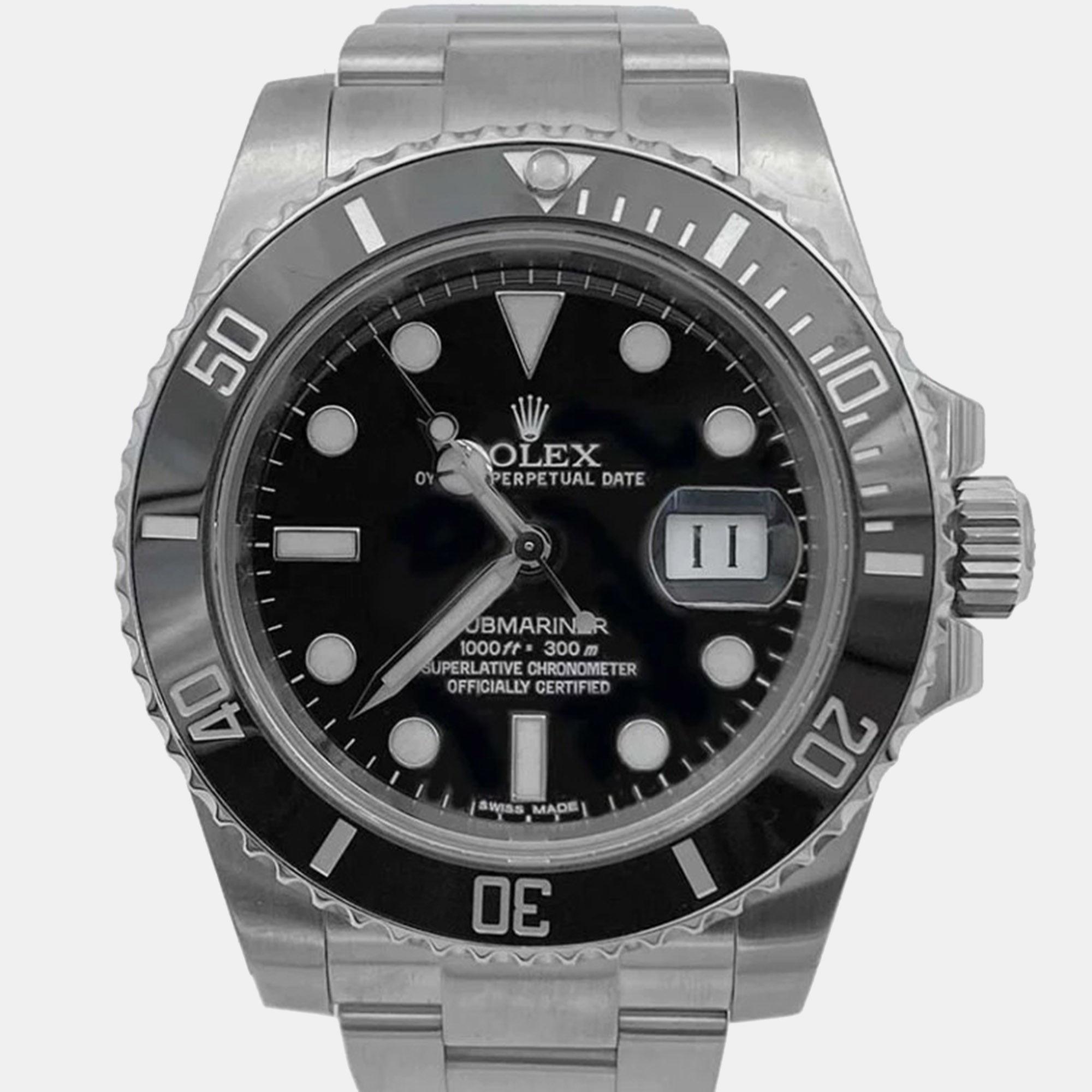 Rolex Submariner 116610 Black Stainless Steel Automatic Mens Wristwatch 40mm