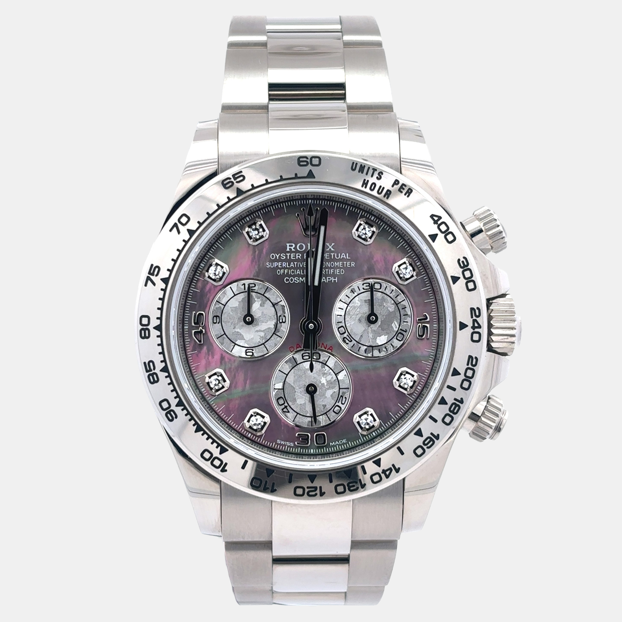 Rolex Daytona 116509 Mother Of Pearl White Gold Automatic Men's Wristwatch 40mm