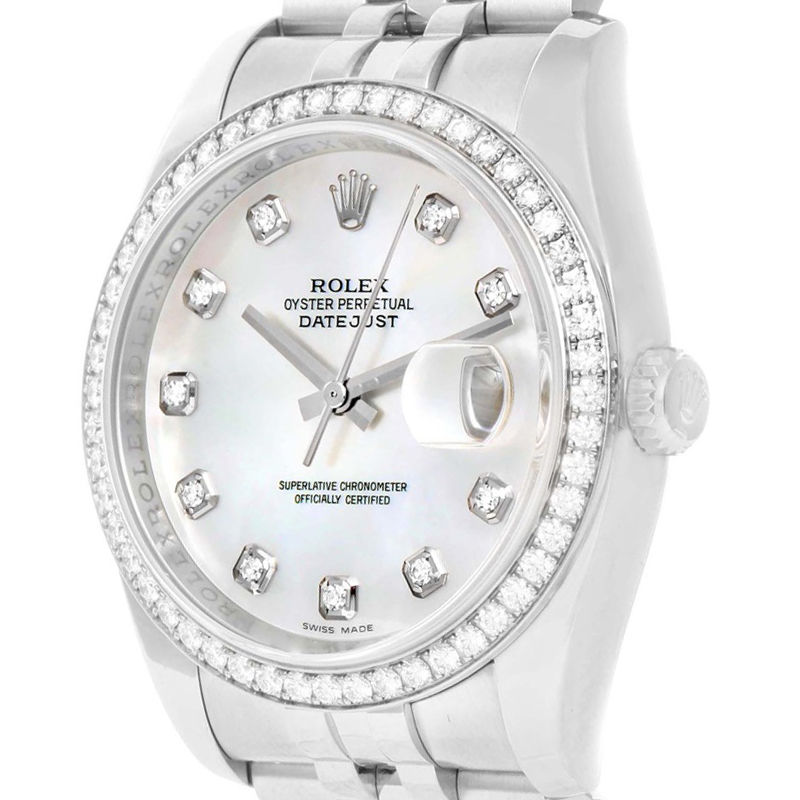 

Rolex MOP, White