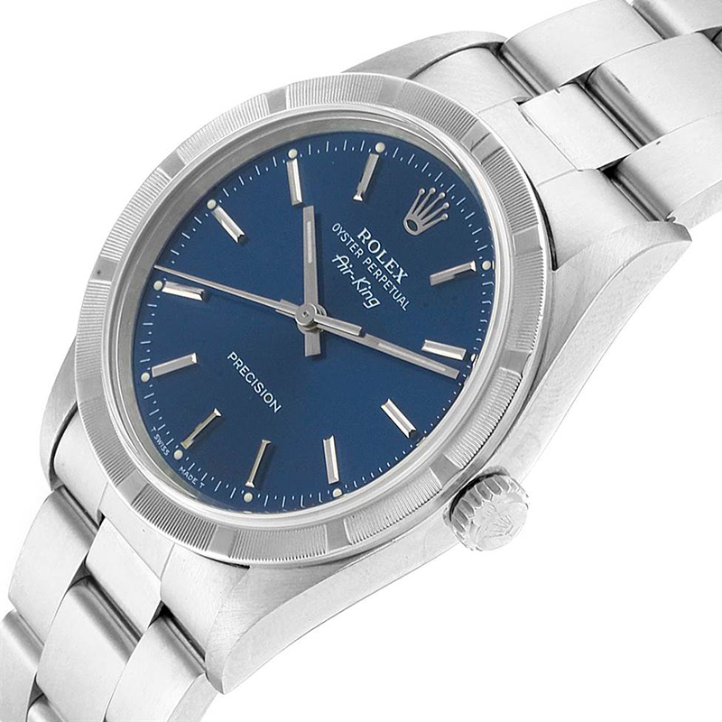 

Rolex Blue Stainless Steel Air King