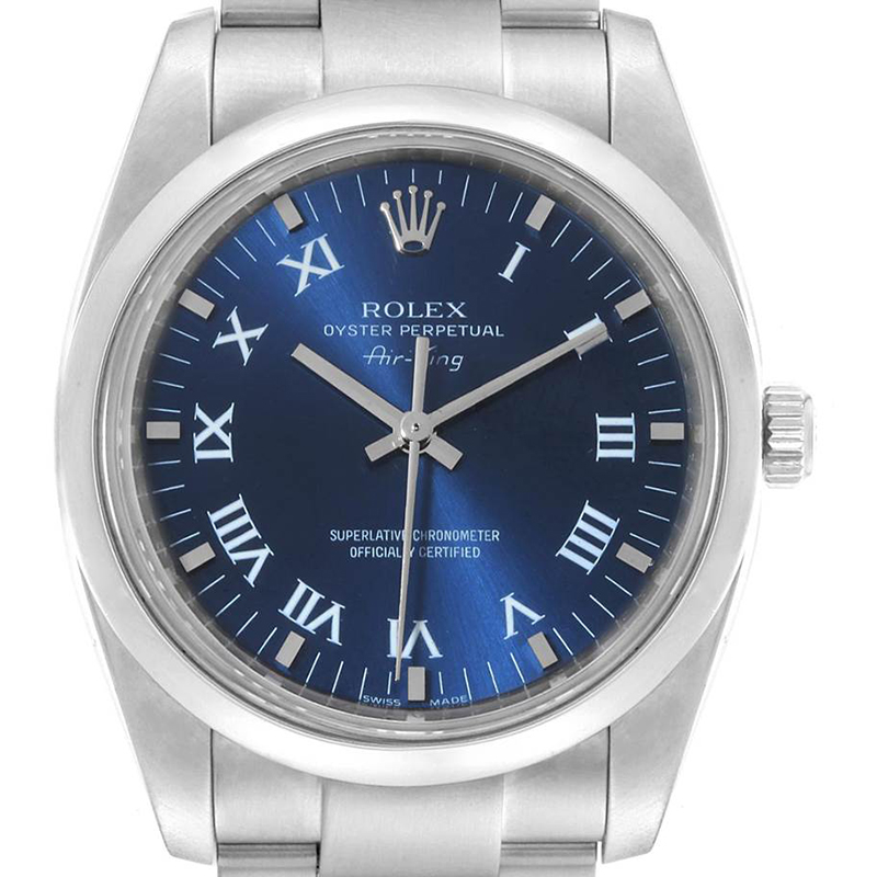

Rolex Blue Stainless Steel Air King