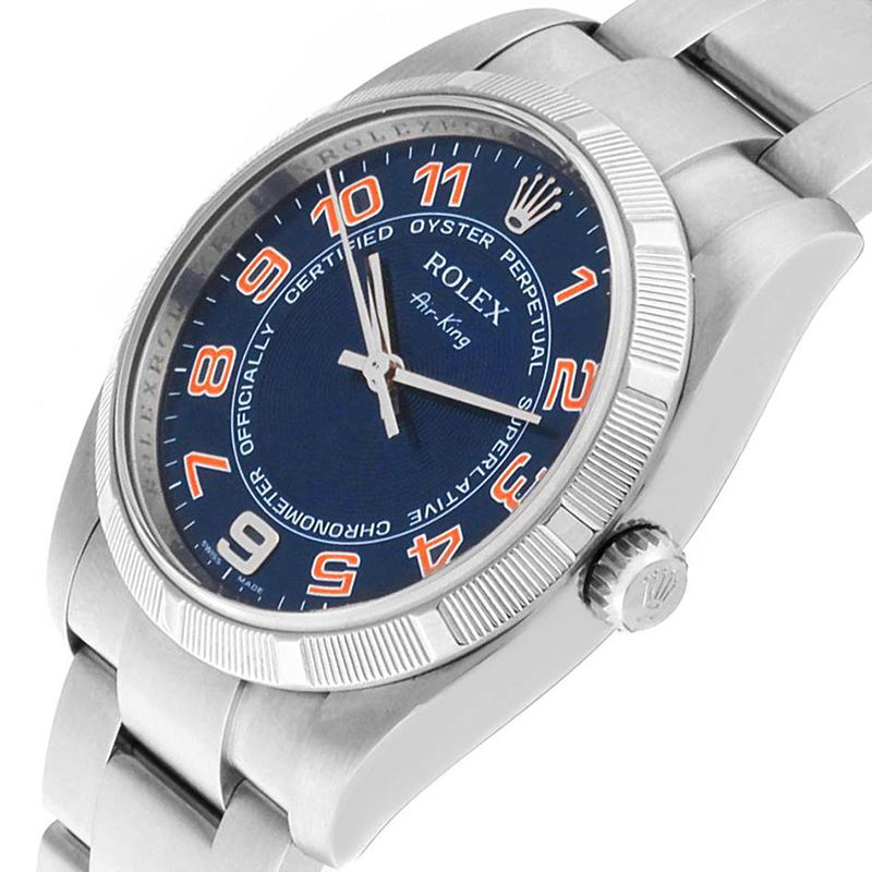 

Rolex Blue Stainless Steel Air King