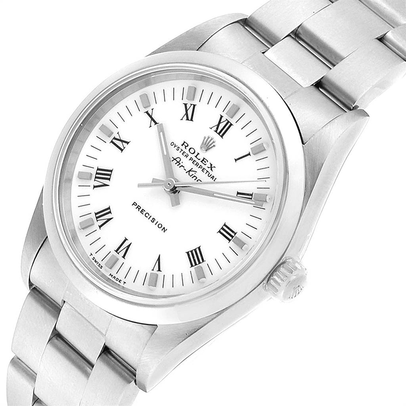 

Rolex White Stainless Steel Air King