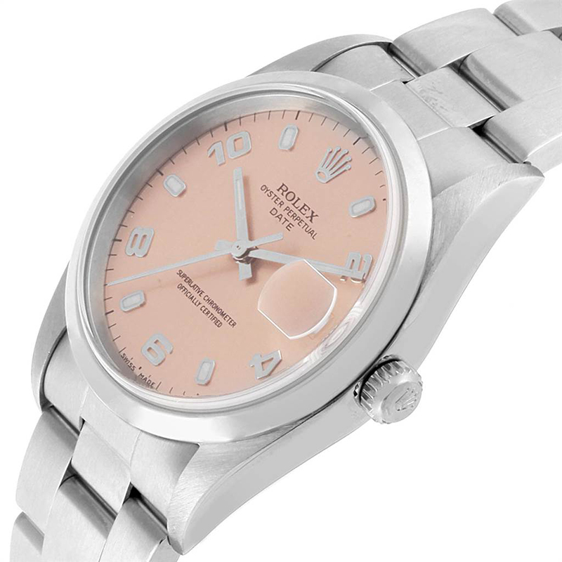 

Rolex Salmon Stainless Steel Date, Pink