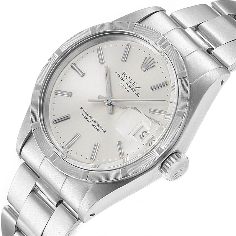 

Rolex Silver Stainless Steel Date Vintage