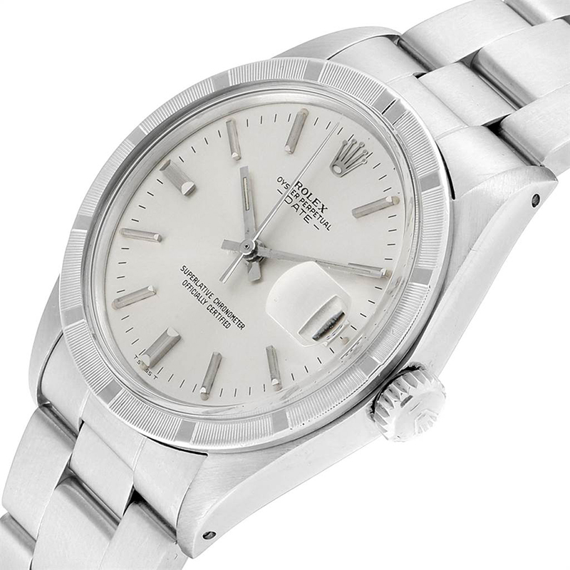 

Rolex Silver Stainless Steel Date Vintage