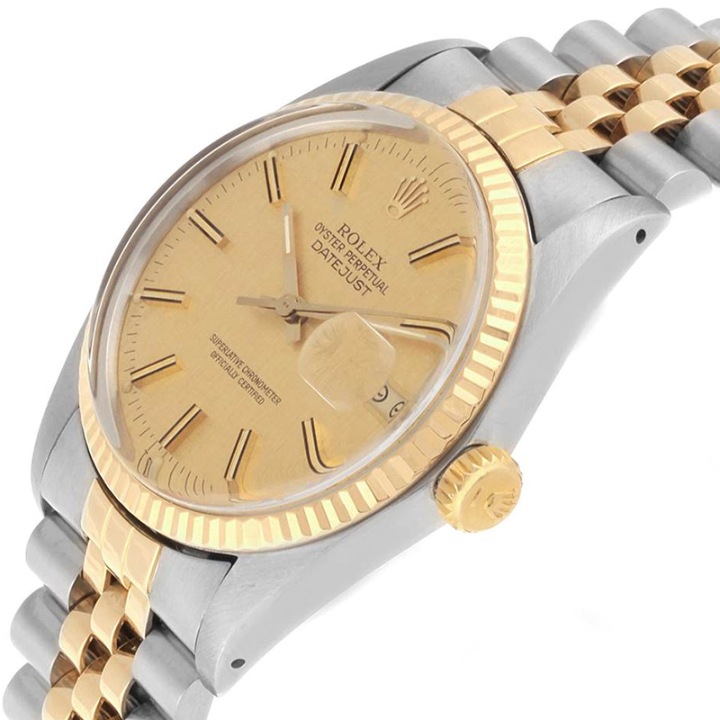 

Rolex Champagne Linen, Gold