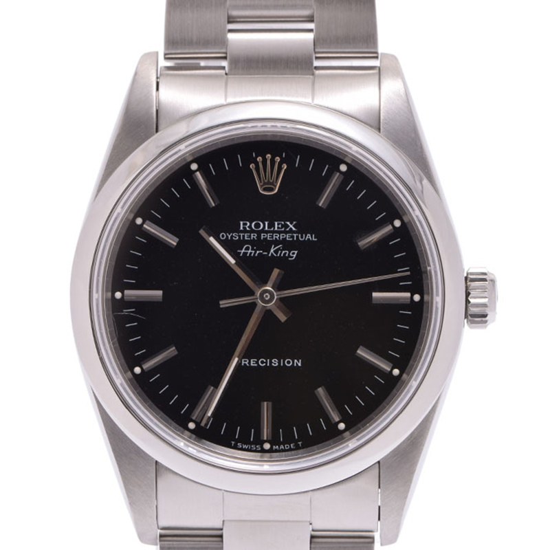 

Rolex Black Stainless Steel Air King