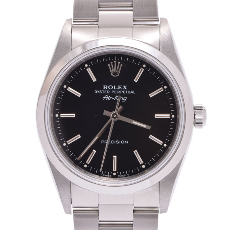 

Rolex Black Stainless Steel Air King