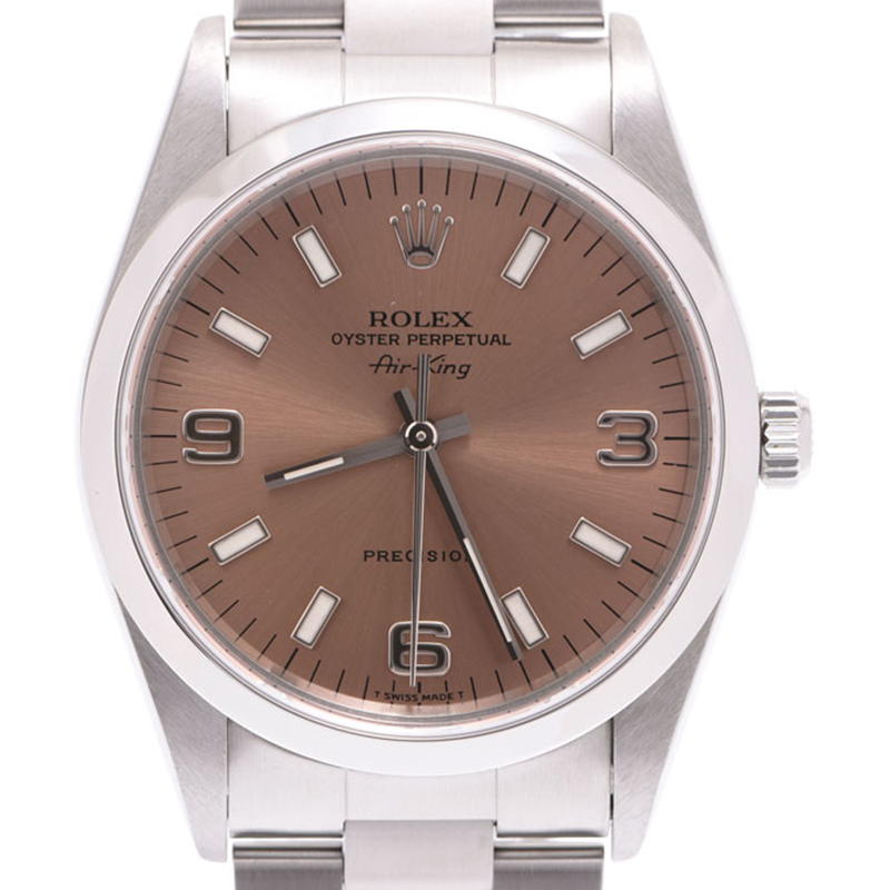 

Rolex Pink Stainless Steel Air King