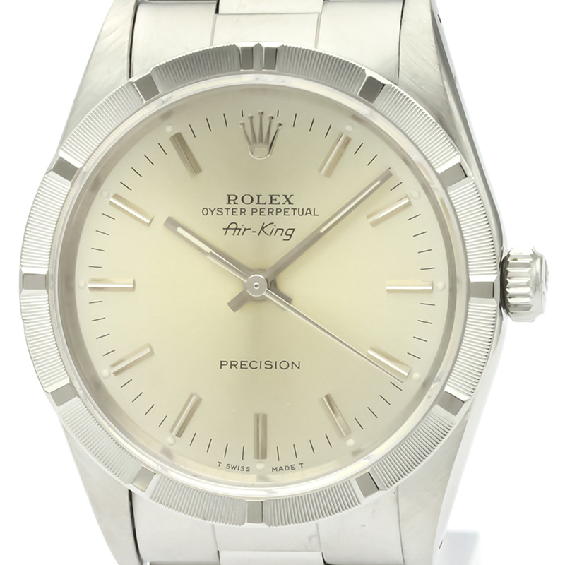 

Rolex Silver Stainless Steel Oyester Perpetual Air king