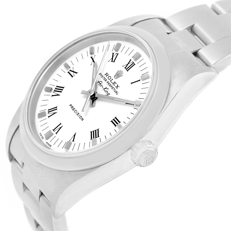 

Rolex White Stainless Steel Air King