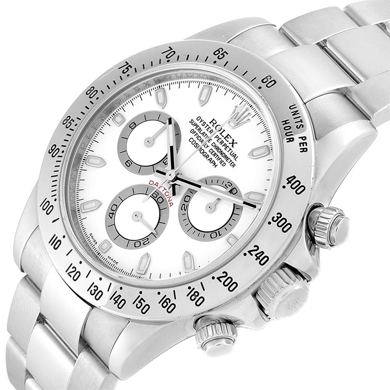 

Rolex White Stainless Steel Cosmograph Daytona